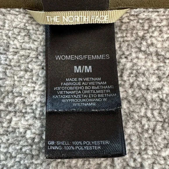 The North Face Crescent Sunset Full Zip Grey Knit Jacket Women’s Size Medium - Picture 9 of 11